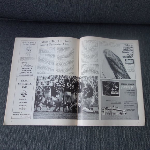 Baltimore Colts vs Atlanta Falcons Memorial Stadium November 30 1969 Program - Picture 10 of 14